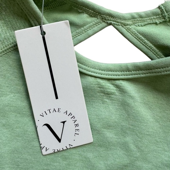 Vitae Apparel Recharge LS Crop Top Lime Green Women's Size: M - Picture 6 of 6